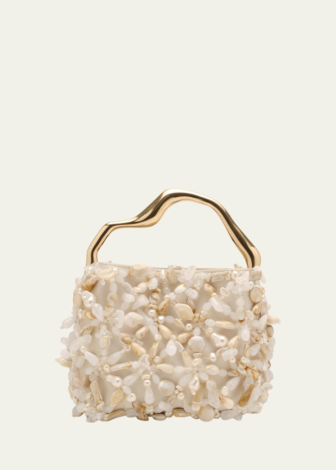 PARCO GRAND BAZAR ノベルティセット Cult Gaia Lalli Floral Crochet Raffia Top-Handle Bag - Bergdorf