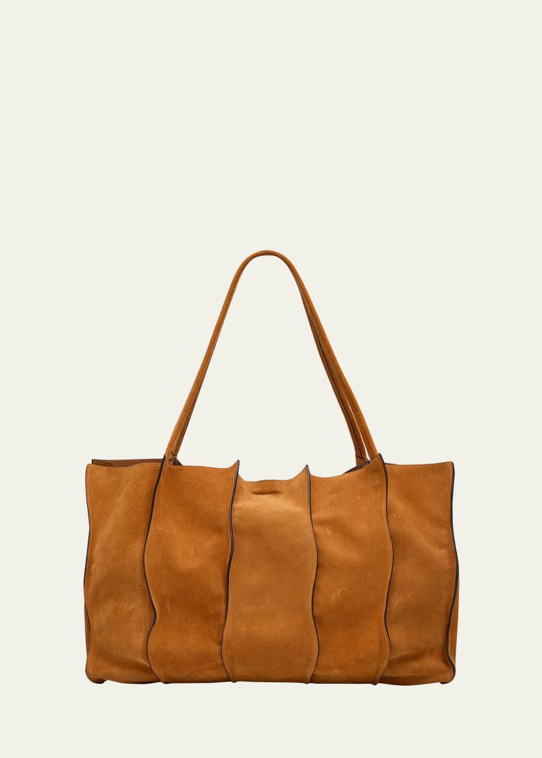 Ulla Johnson Adria Wavy Croc-Embossed Leather Tote Bag - Bergdorf