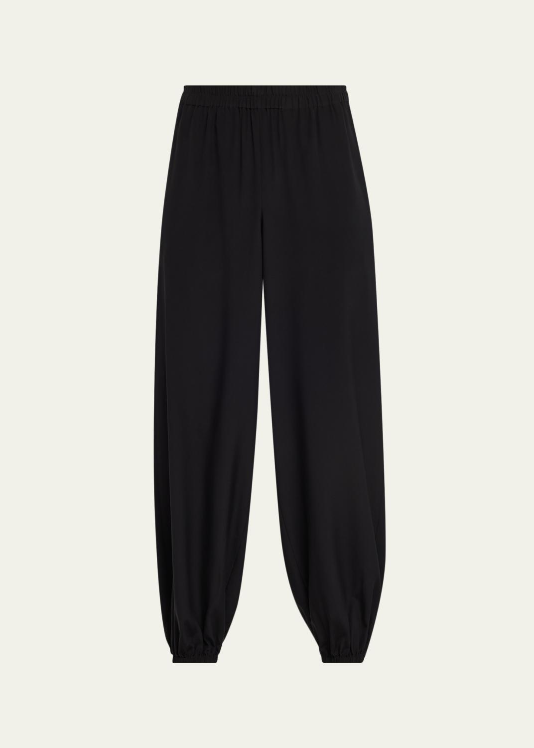 Lisa Yang Azaria Cashmere Barrel-Leg Ankle Cargo Trousers