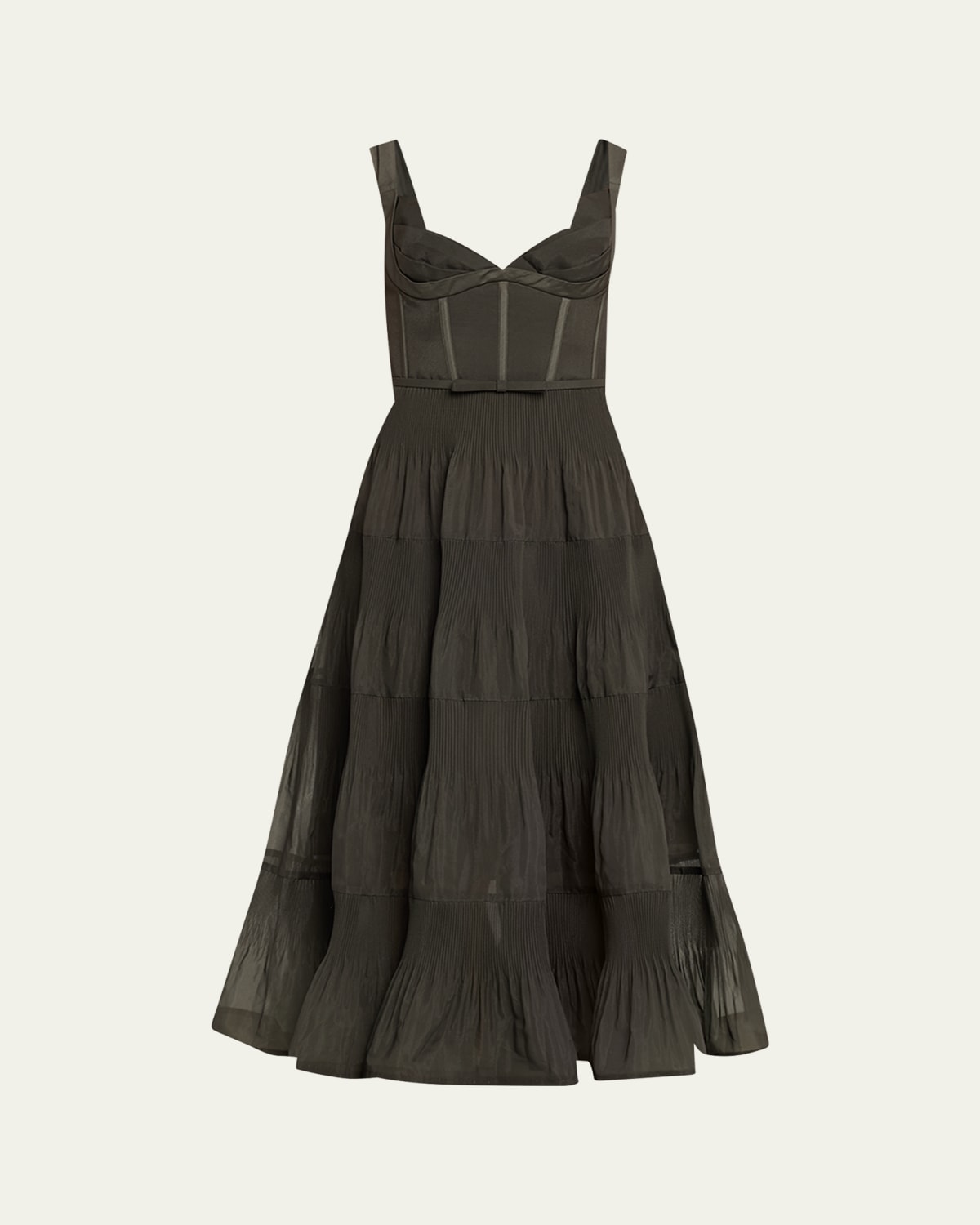 illuminate draped midi dress draped midi dress Zimmermann Illuminate Draped Midi Dress Black Tropical
