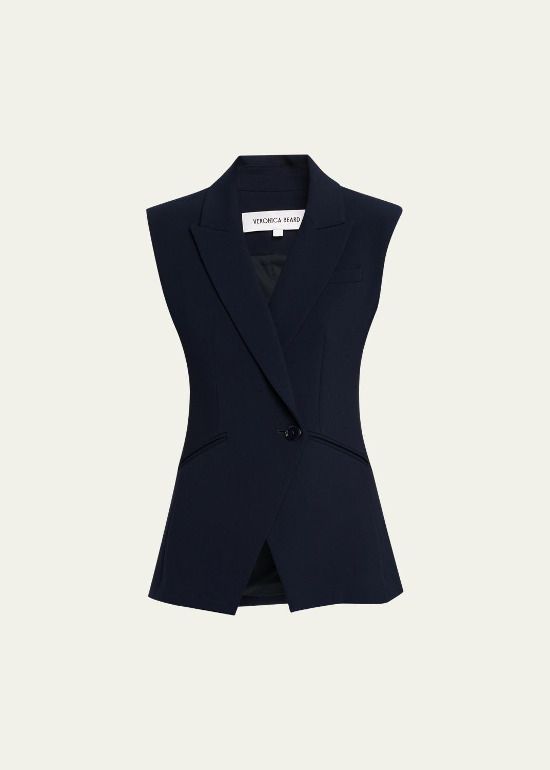 Veronica Beard Lois Tailored Plaid Vest - Bergdorf Goodman