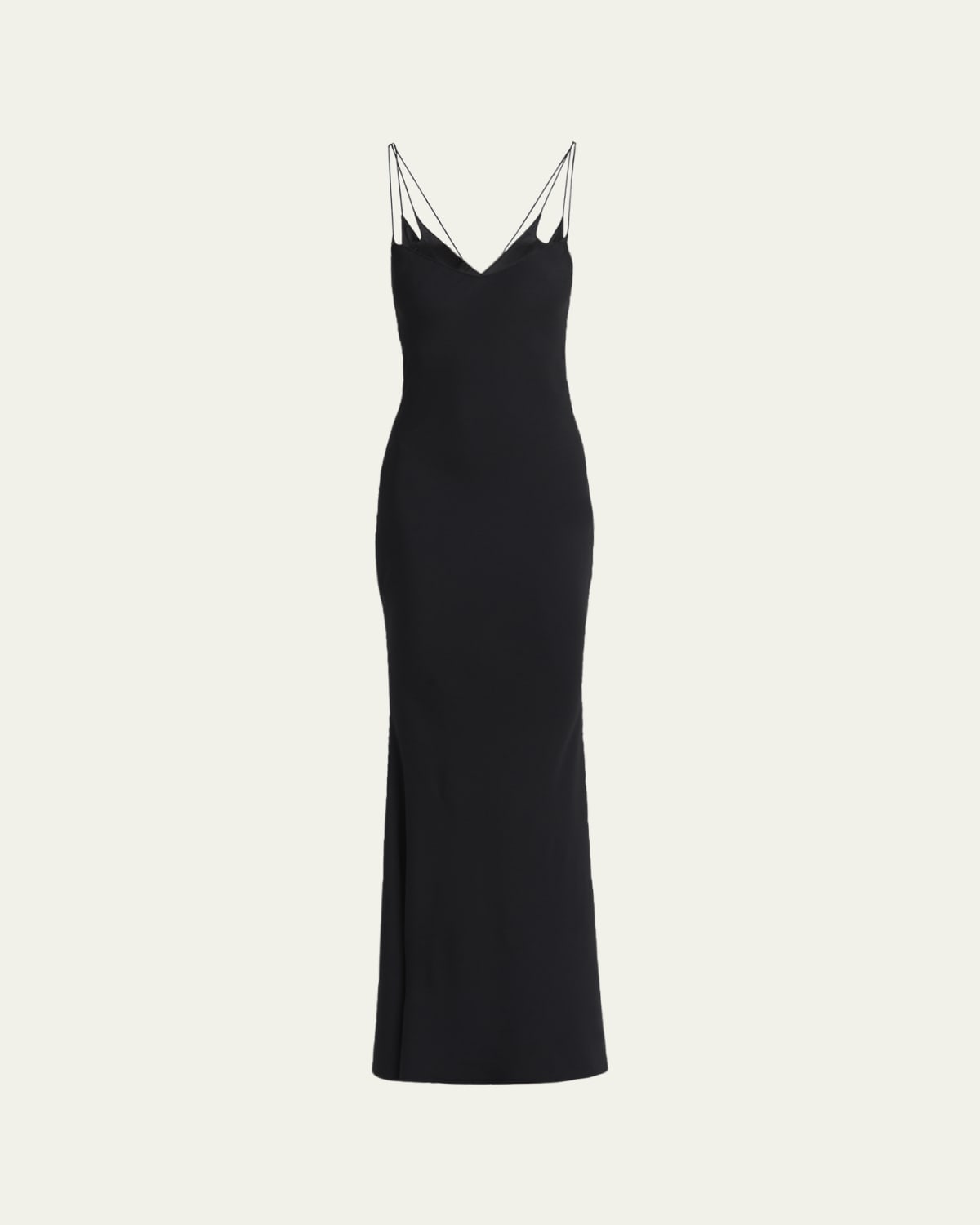 khaite aminah silk slip dress Khaite Aminah Silk Slip Dress In Black - 60% Off