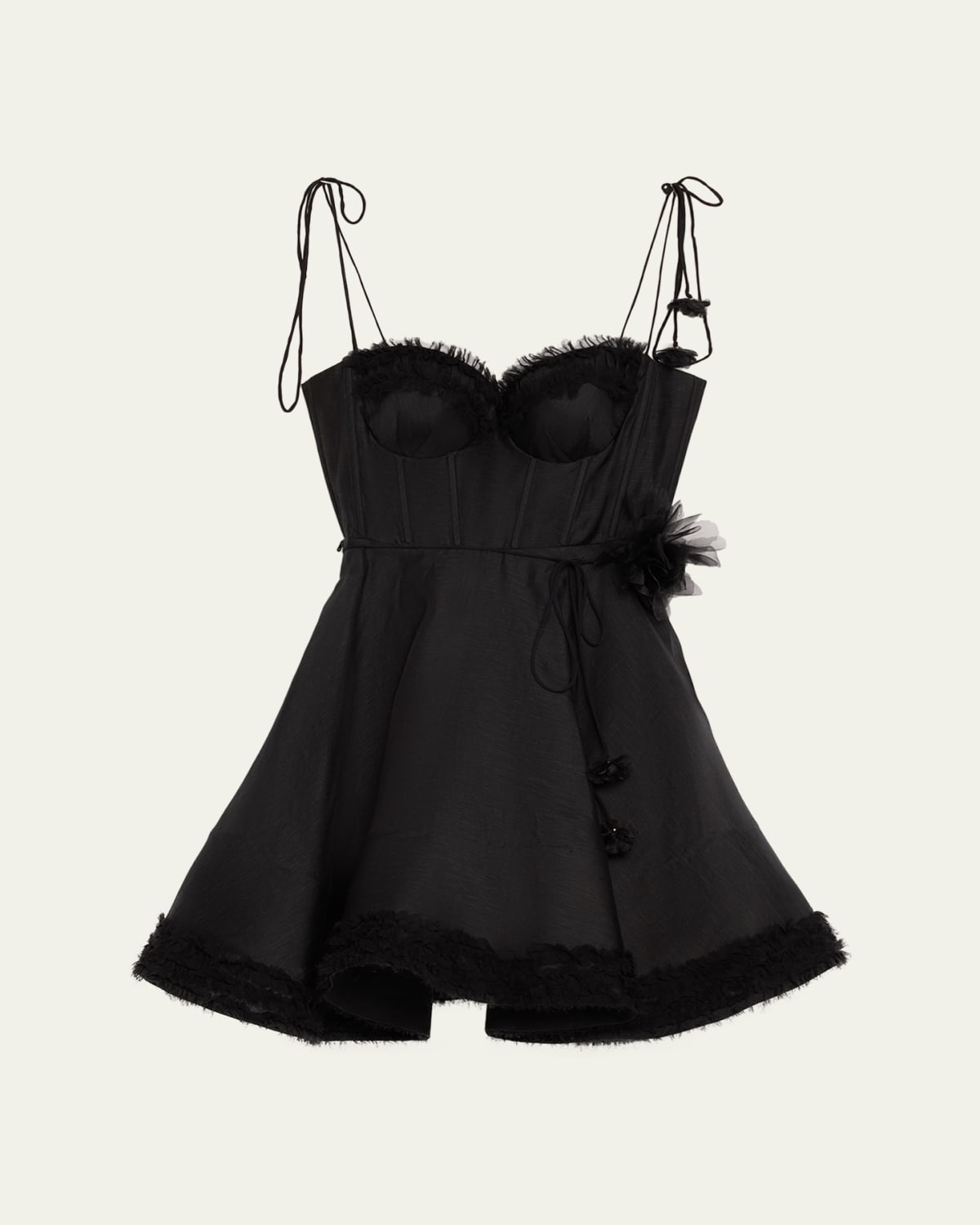 illuminate draped mini dress zimmermann Zimmermann Illuminate Draped Mini Dress
