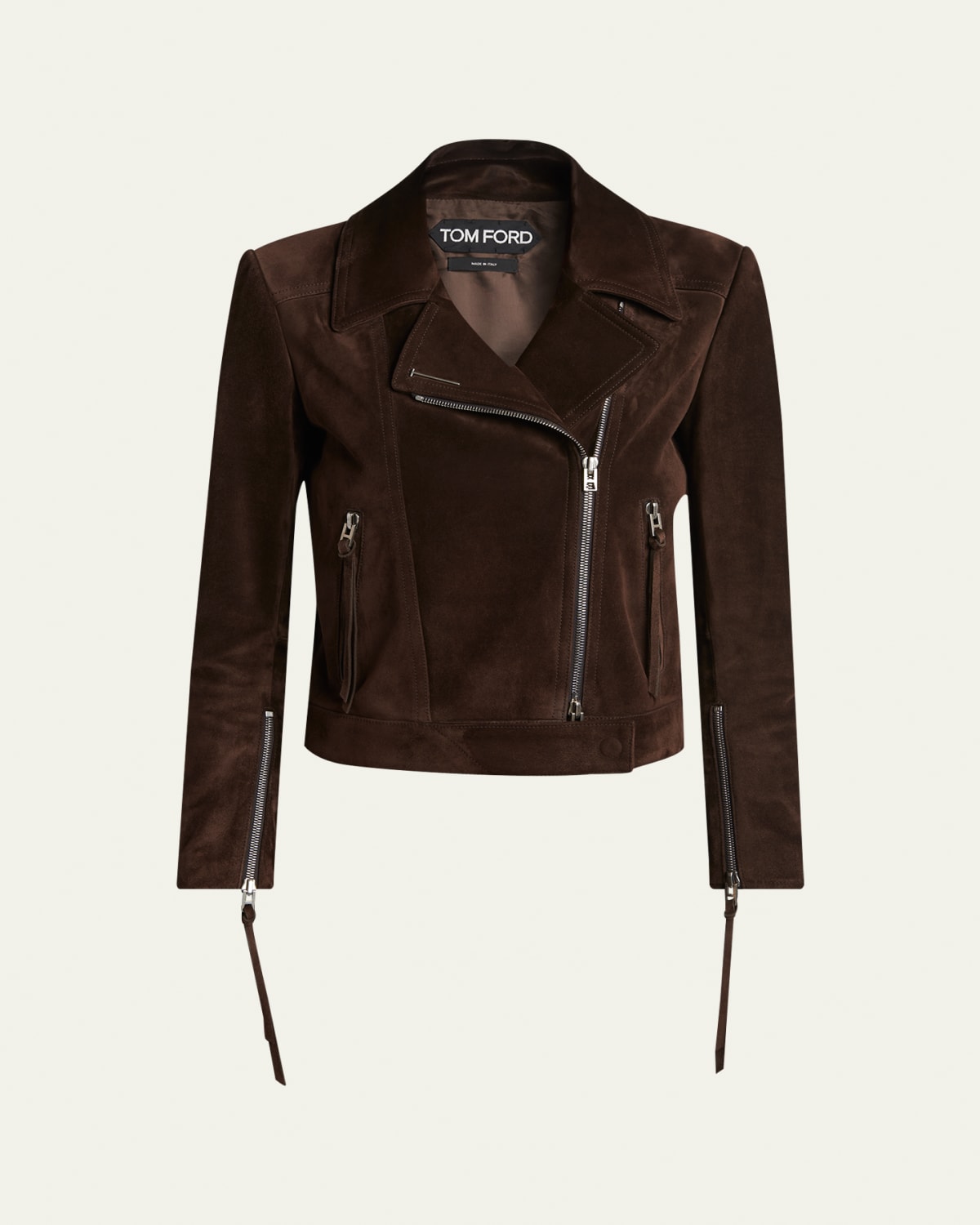 Loewe Buckle Leather Balloon Jacket - Bergdorf Goodman
