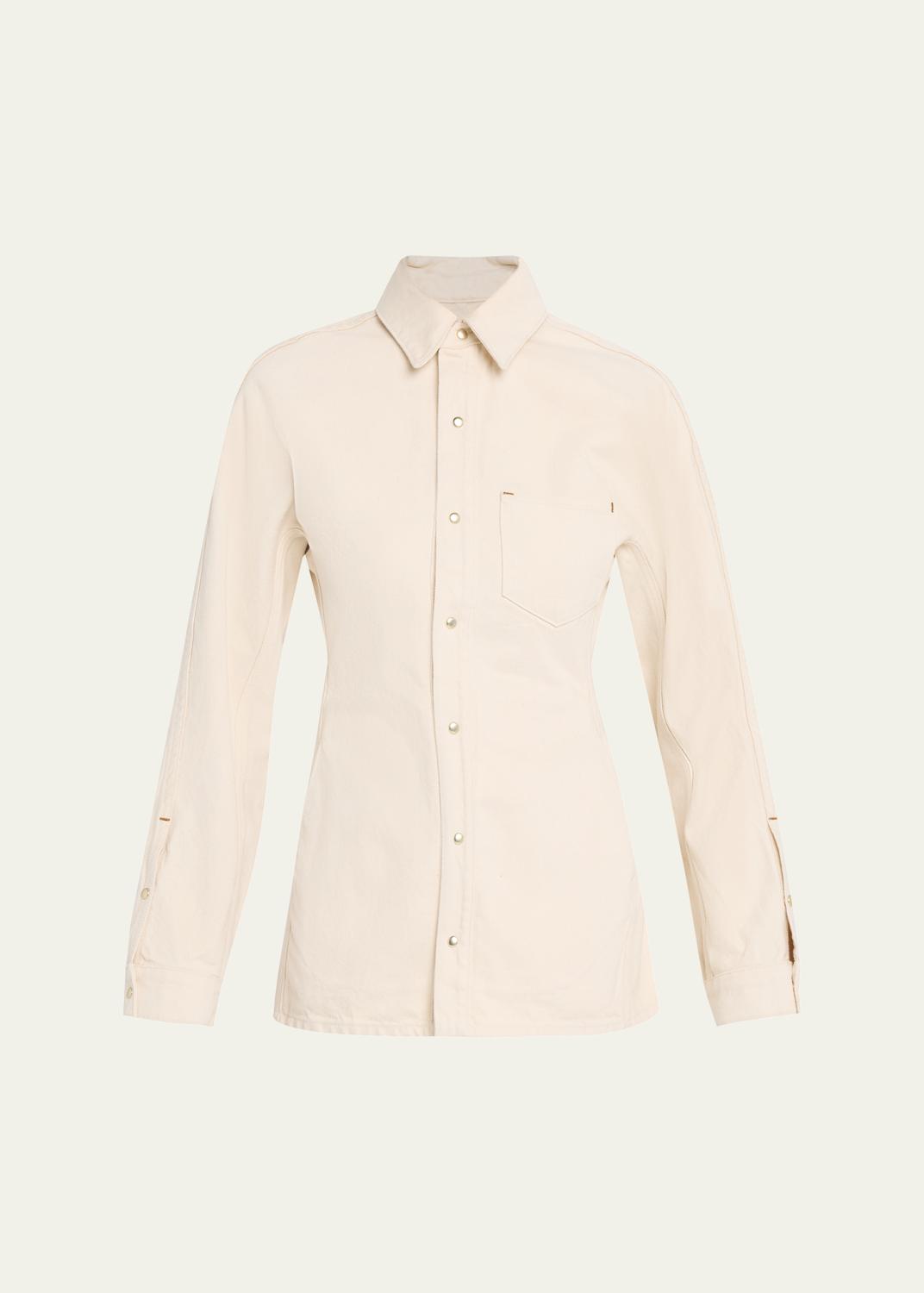 ALICE + OLIVIA Rosie Embroidered Puff-Sleeve Shirt - Bergdorf Goodman