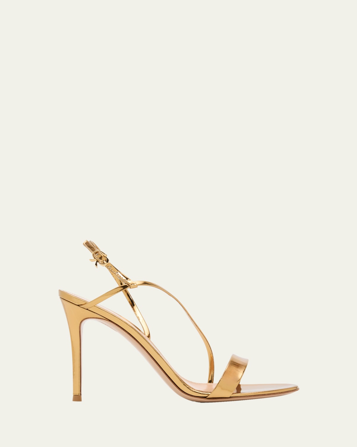 Gianvito Rossi Plexi Patent Leather Cap-Toe Slingback Pumps