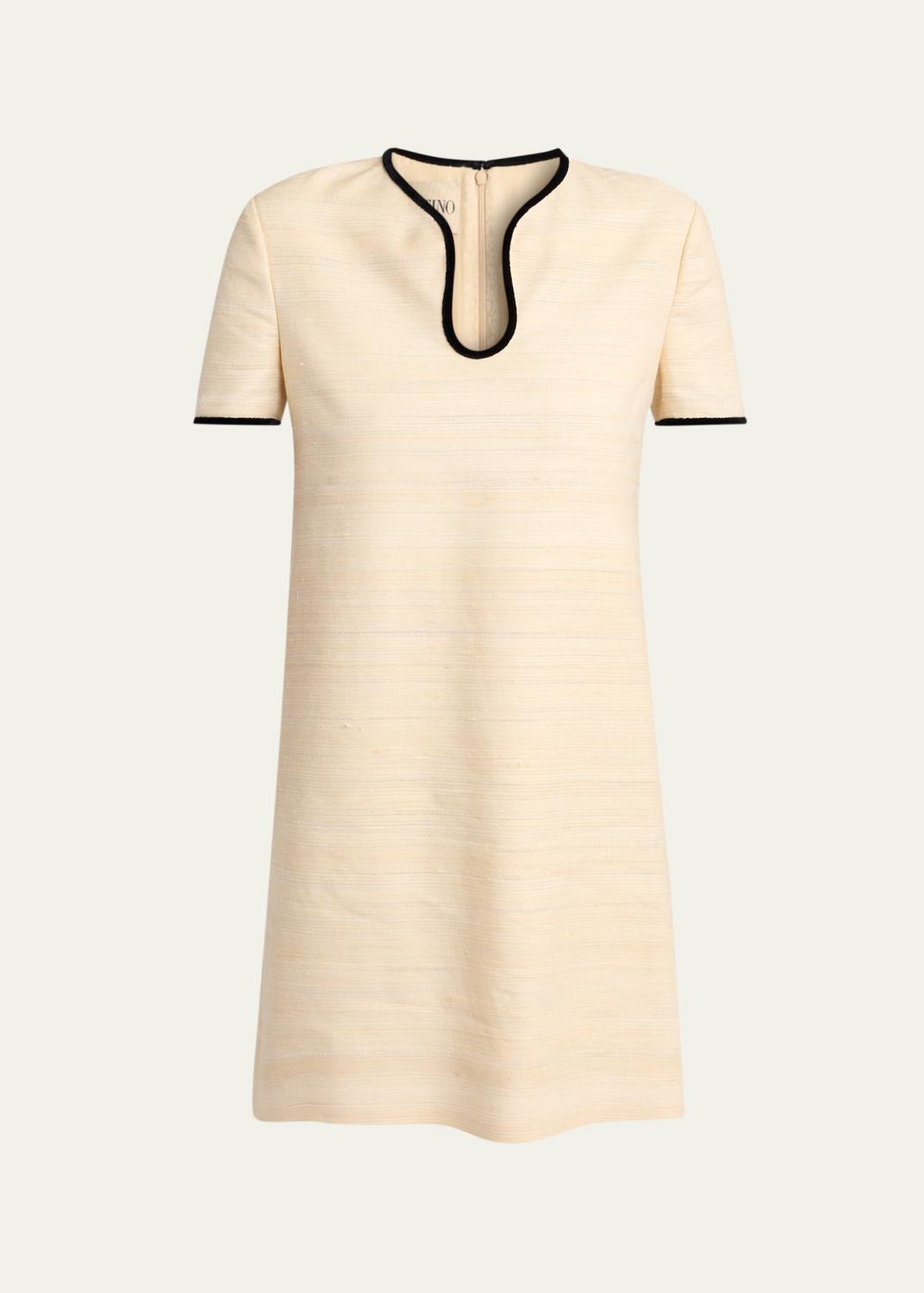 Dries Van Noten Delavina Paneled Floral Jacquard Sleeveless Dress