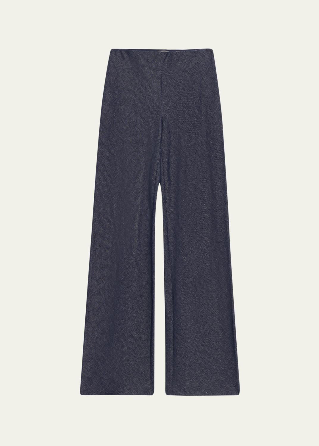 Theory Good Crunch High-Waist Wide-Leg Trousers - Bergdorf Goodman