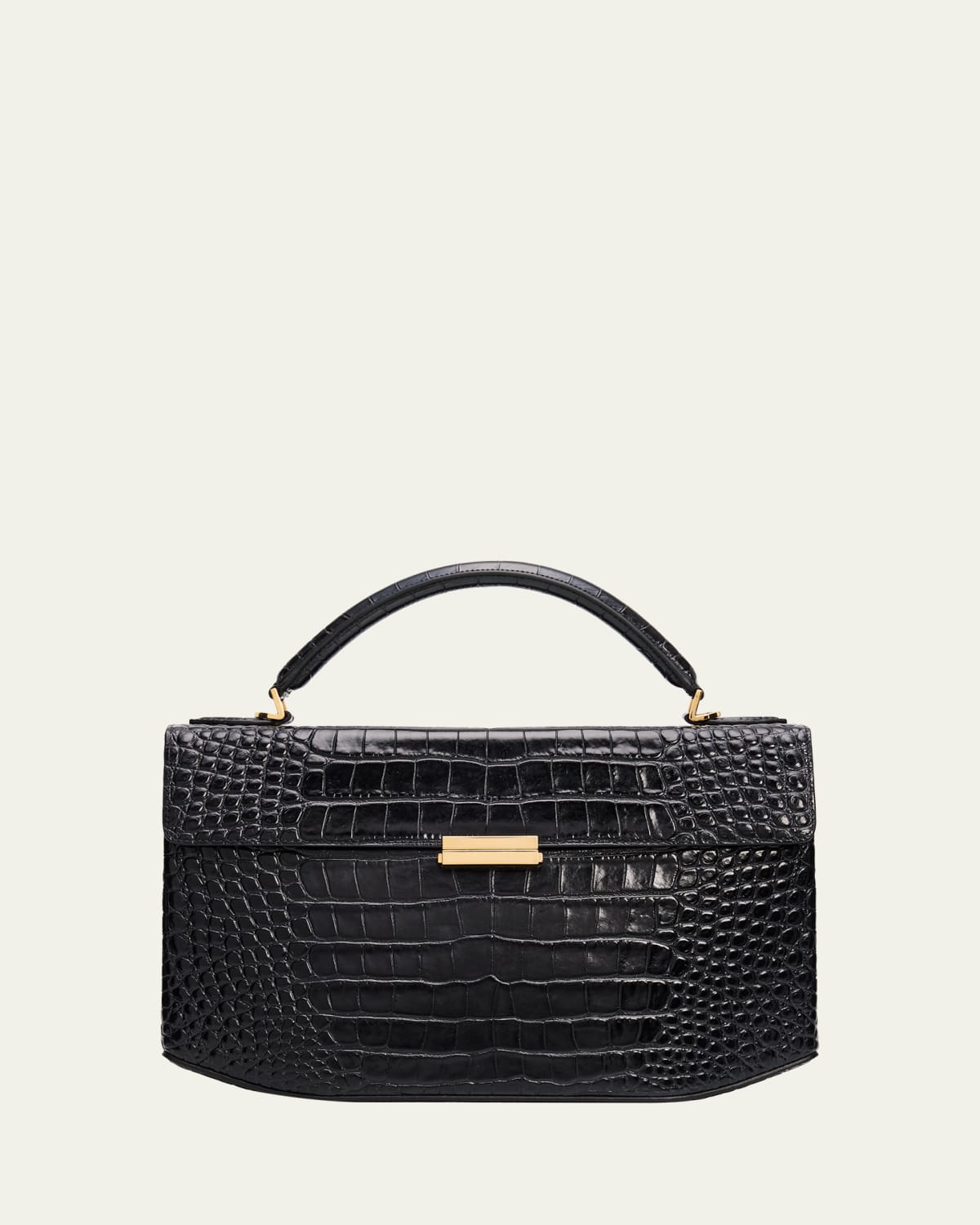 Mansur Gavriel Gaia Zip Leather Shoulder Bag - Bergdorf Goodman