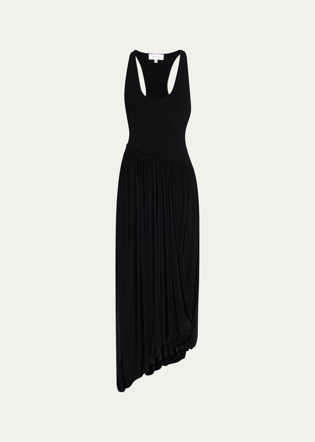 ronny kobo wyeth halter knit combo maxi dress Rhodes Draped Jersey Style:short-sleeve