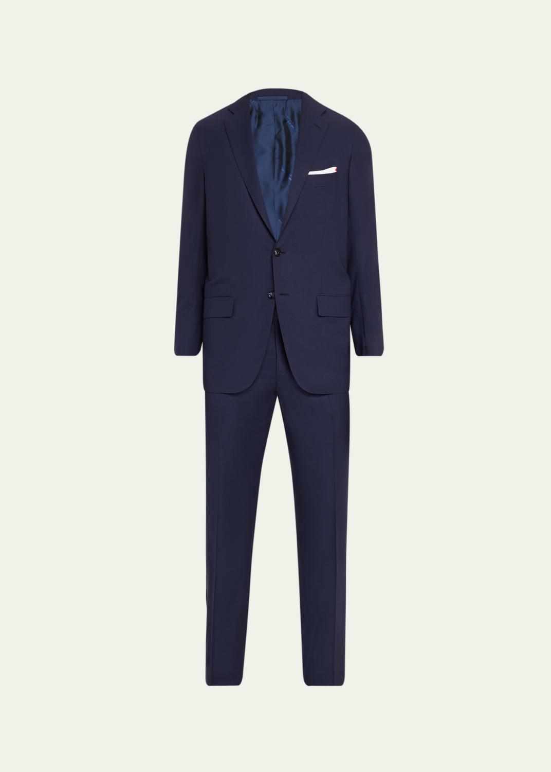 Giorgio Armani Men's Wool Micro-Houndstooth Two-Piece Suit