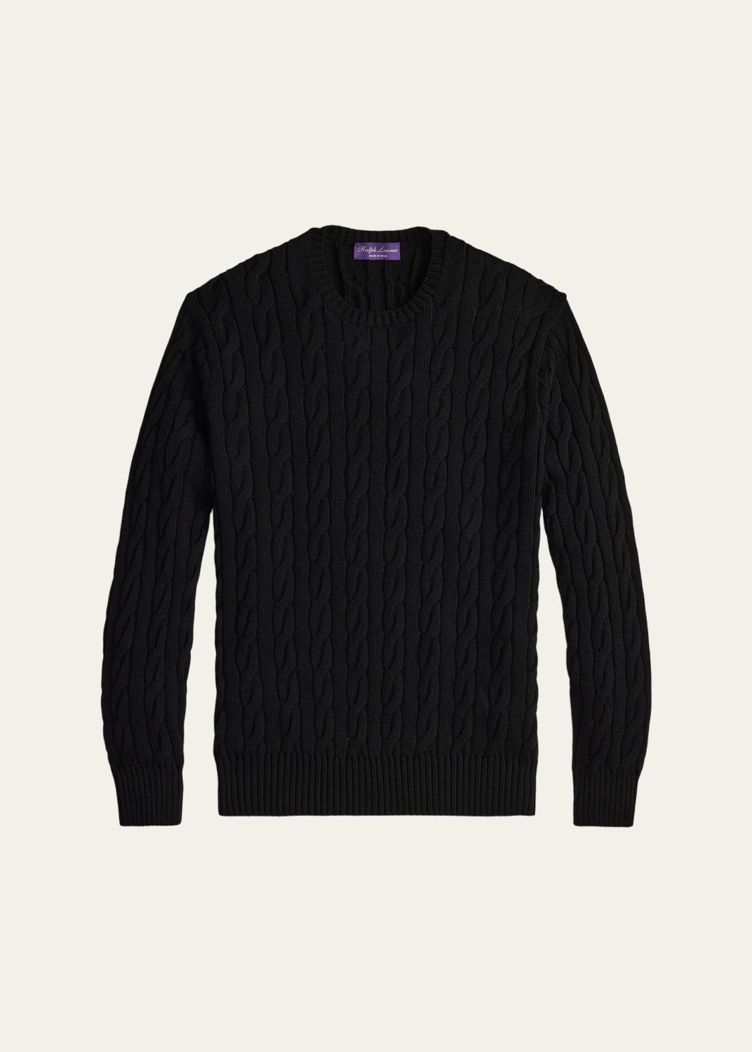 Ralph Lauren Purple Label Birdseye Cashmere Quarter-Zip Sweater