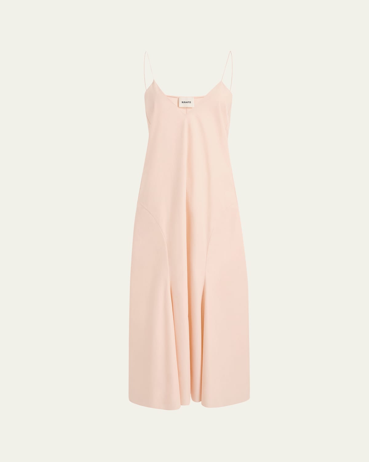 DRIES VAN NOTEN ピンクキャミワンピース Dries Van Noten Davyl Ruffle Denim Sleeveless Midi Dress