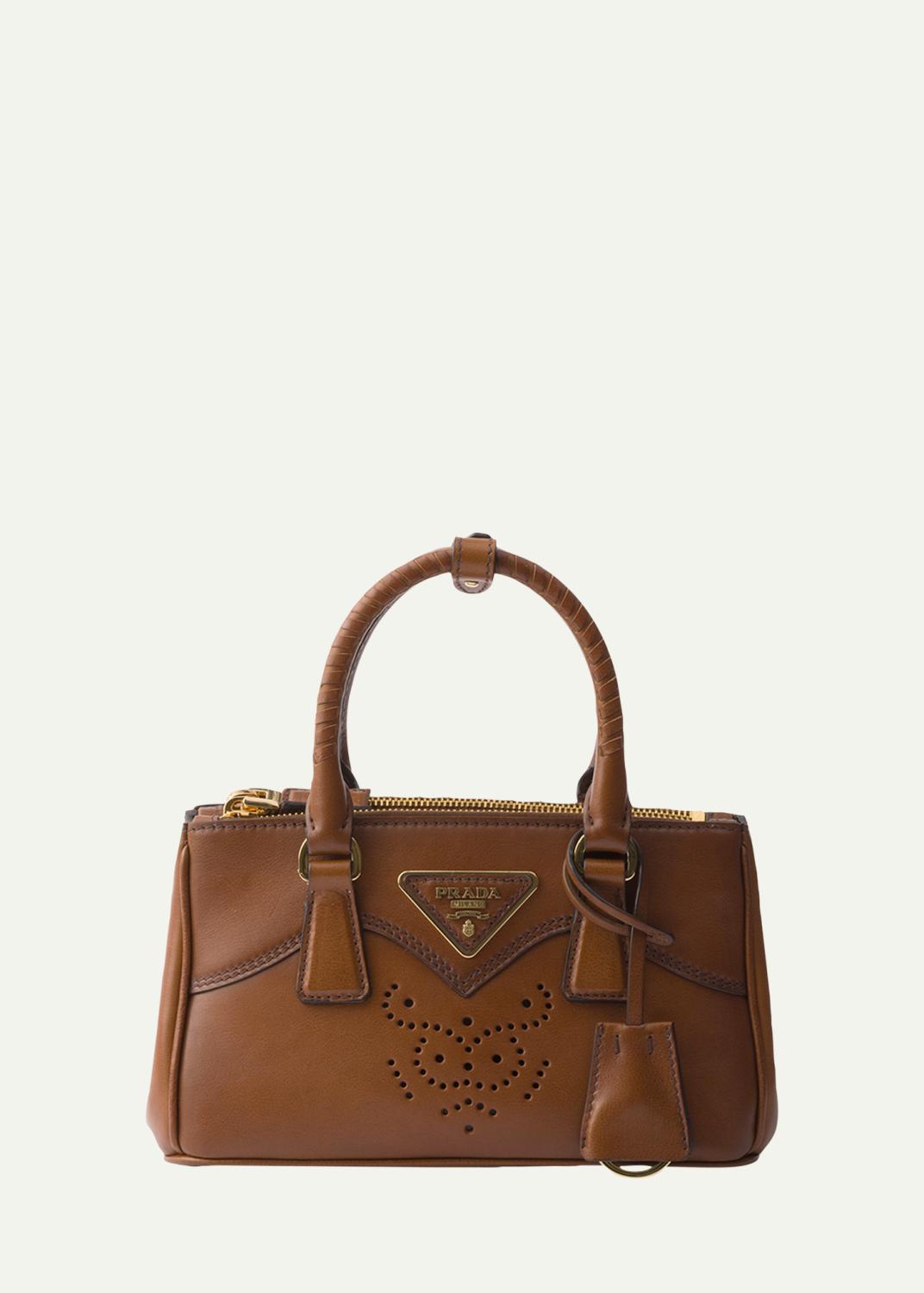 Prada Jardiniere Small Cotton Canvas Top-Handle Bag - Bergdorf Goodman