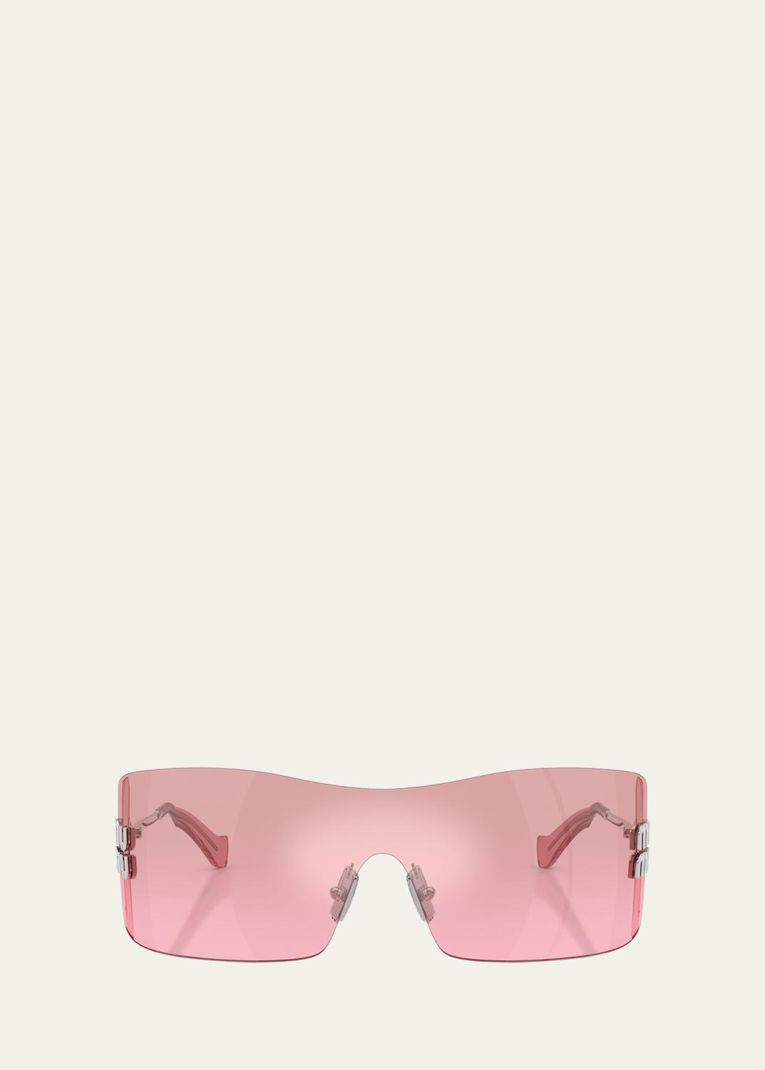Miu Miu 144MM Shield Sunglasses - Bergdorf Goodman