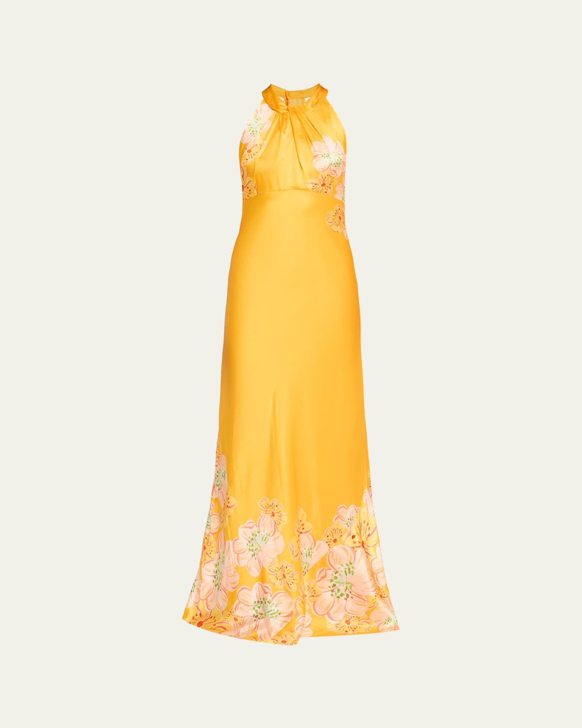 sir dresses the Label Realisme Wrap Halter Mini Dress panelling through the body and a twist hem detail SIR Cecile Ruffle Maxi Dress