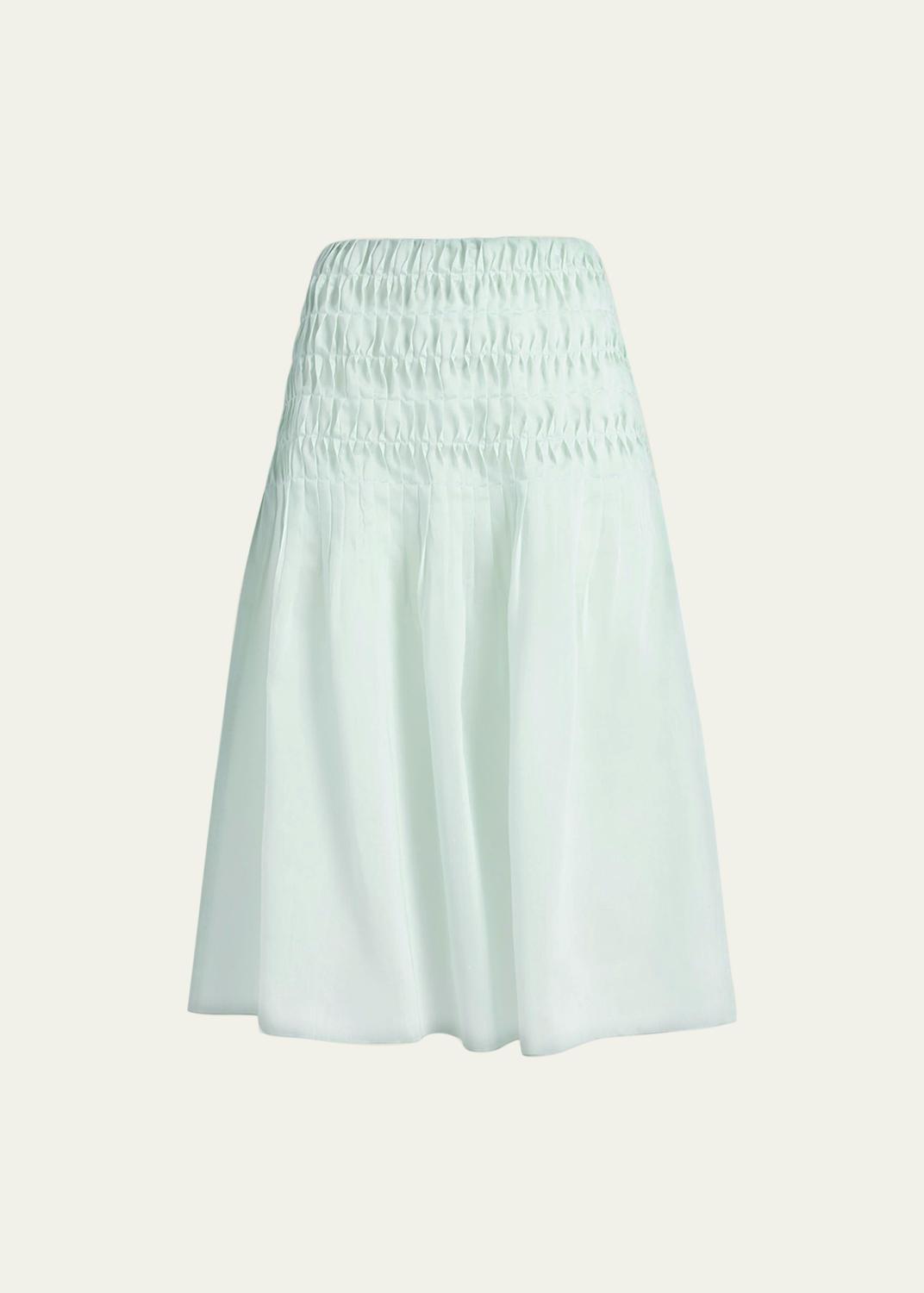 TWP Woven Leather A-Line Skirt - Bergdorf Goodman