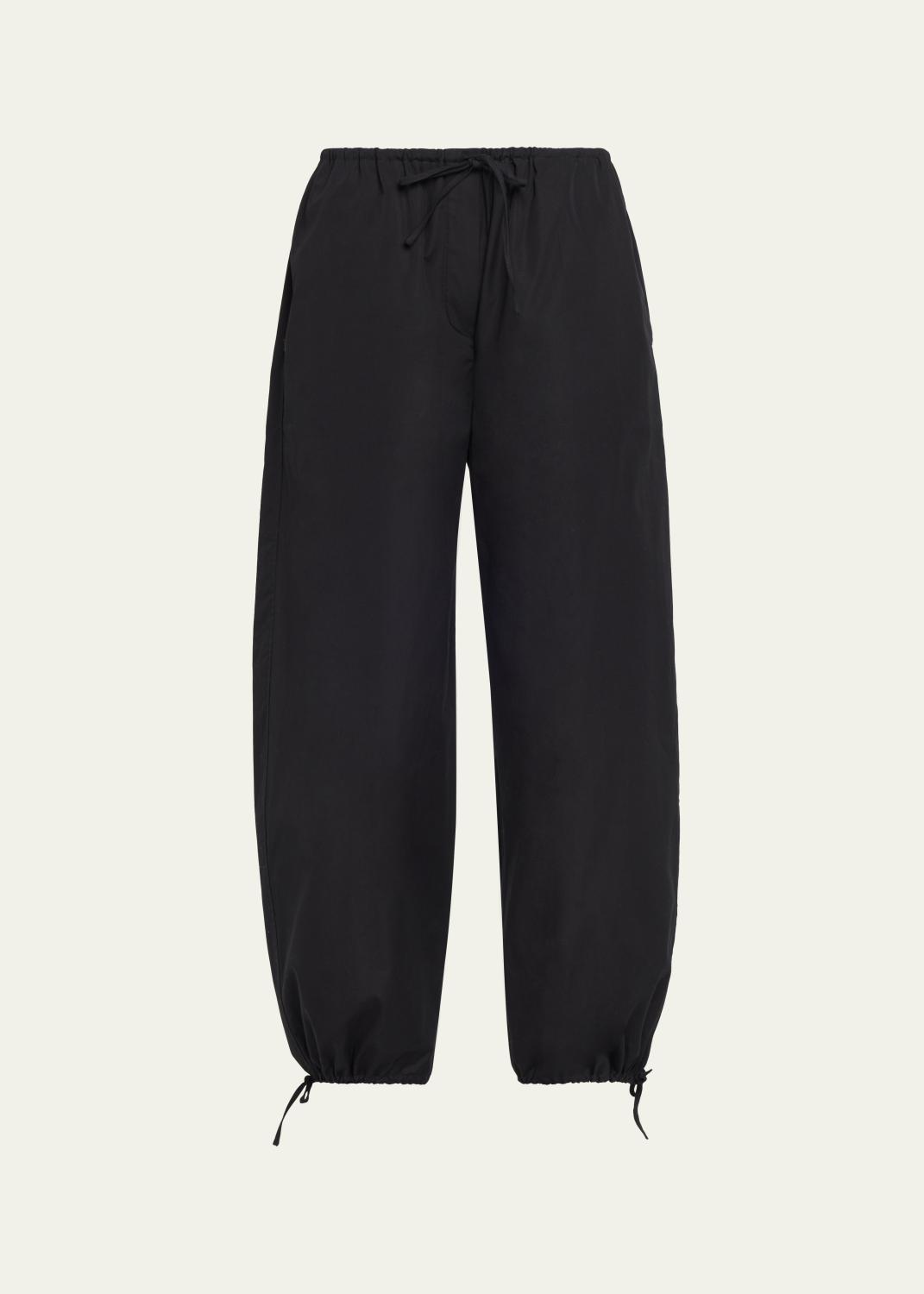 Lisa Yang Azaria Cashmere Barrel-Leg Ankle Cargo Trousers