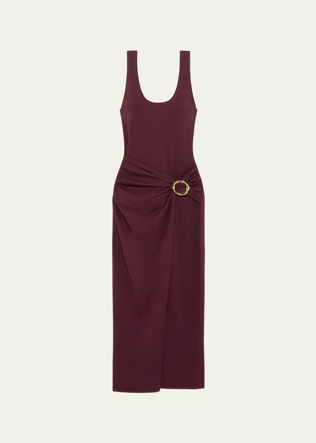 Helmut Lang Twist-Back Ribbed Tank Dress - Bergdorf Goodman