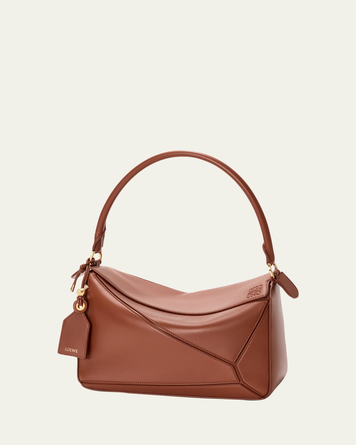 Loewe x Paula's Ibiza Pescador Medium Raffia & Leather Top-Handle