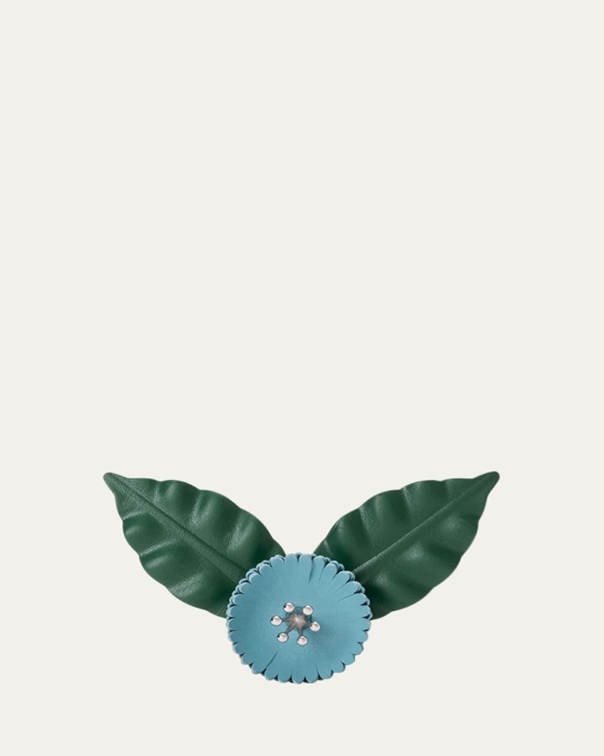 Loewe x Paula's Ibiza Leather Flower Pin - Bergdorf Goodman