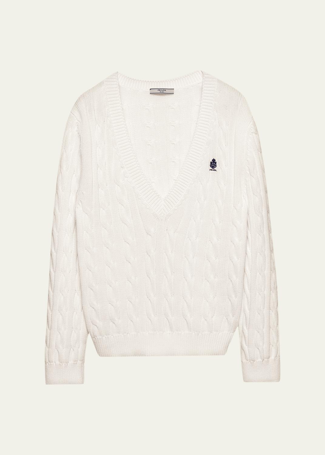 Prada Long Sleeve Silk Polo Shirt - Bergdorf Goodman