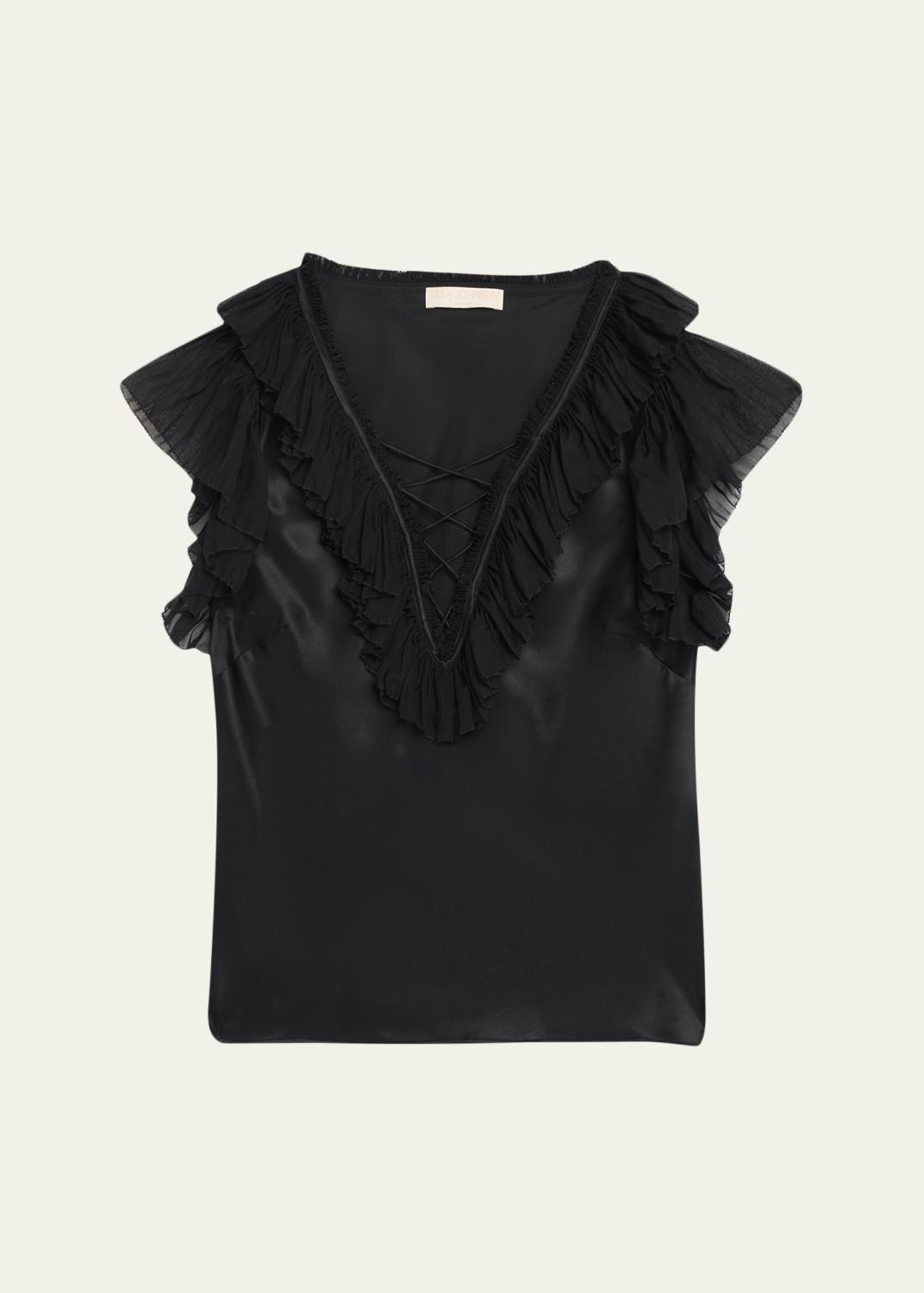 Comme des Garcons, Comme des Garcons Ruffled Button-Front Blouse