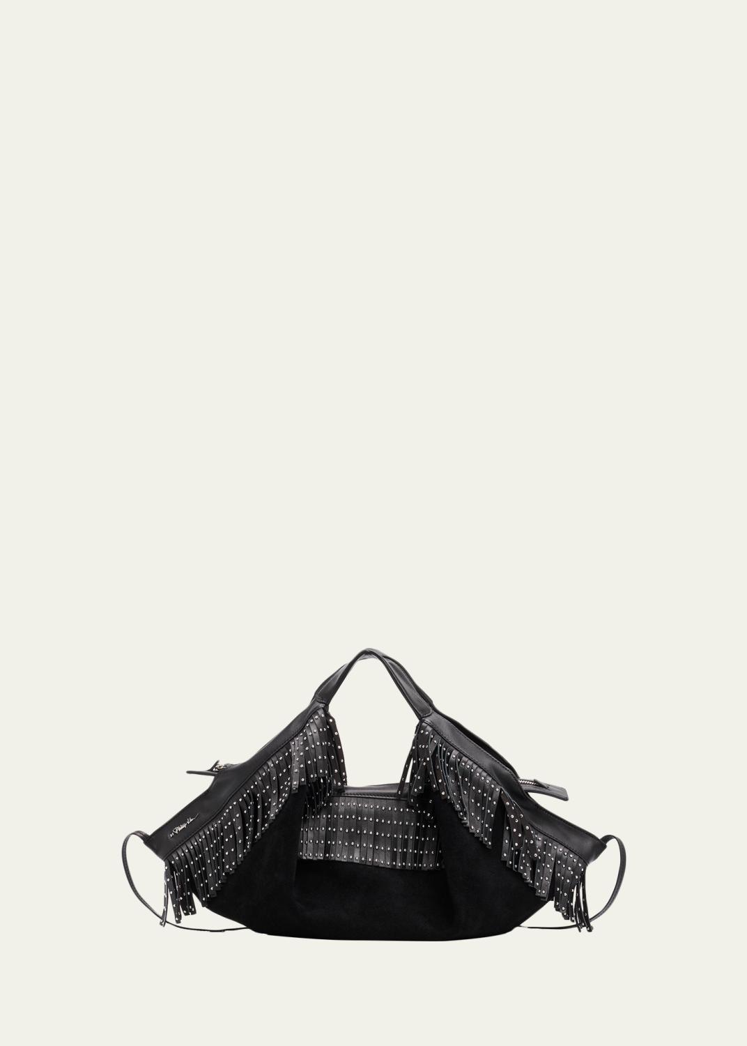 3.1 Phillip Lim ID Petite Soft Metallic Leather Shoulder Bag