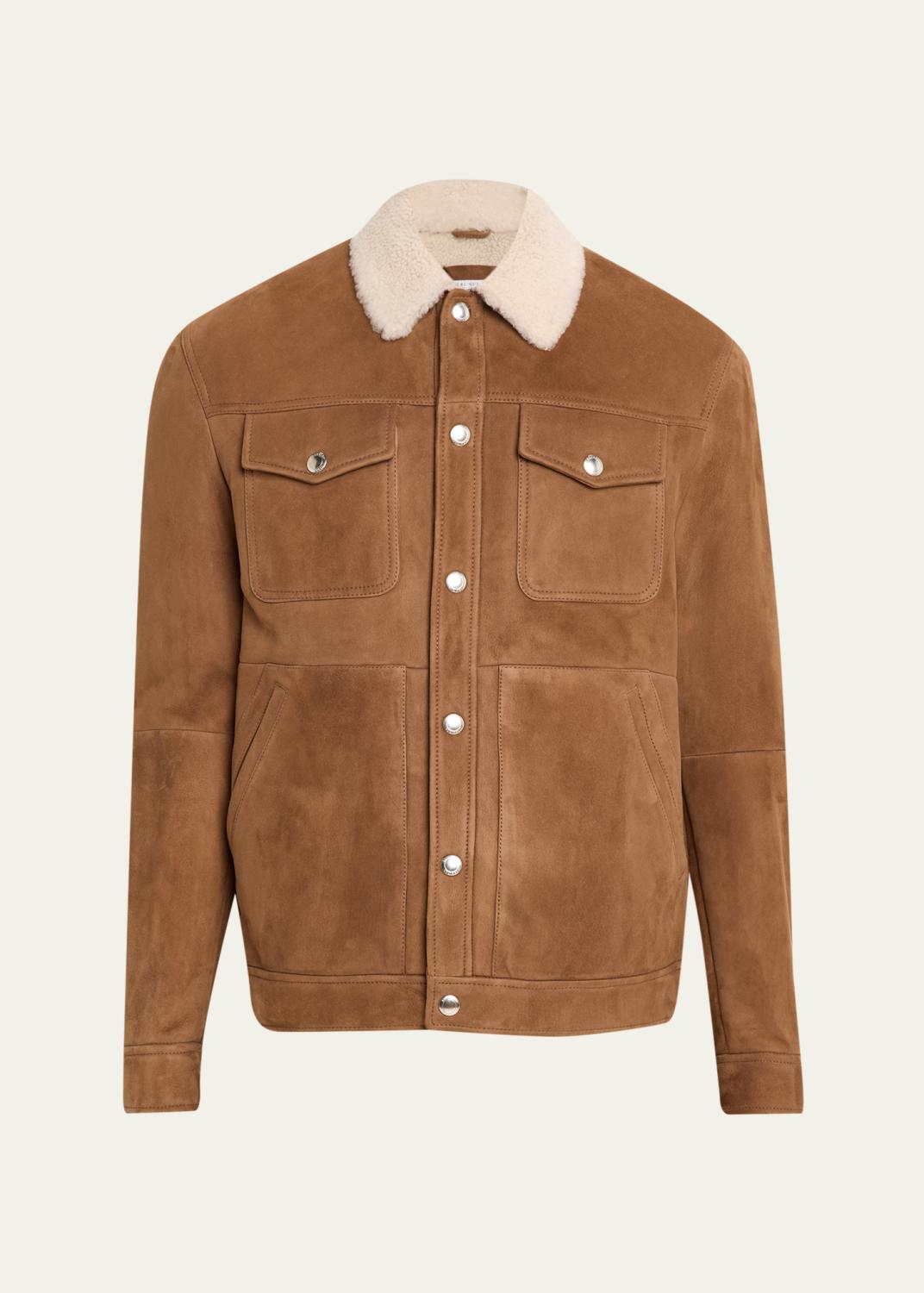Brunello Cucinelli Men's Water-Resistant Padded Safari Jacket with