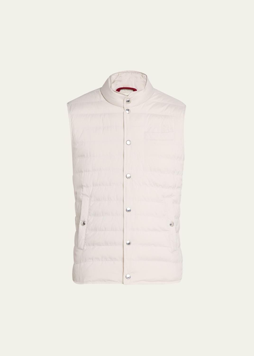 【BRUNELLO CUCINELLI】定価¥500000 リバーシブルベスト Brunello Cucinelli Men's Water Resistant Snap-Front Vest
