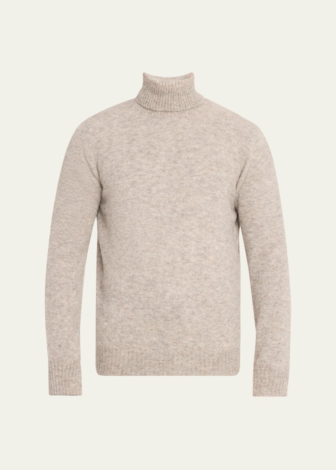 Valentino Garavani Men's Long-Sleeve Stripe Turtleneck T-Shirt