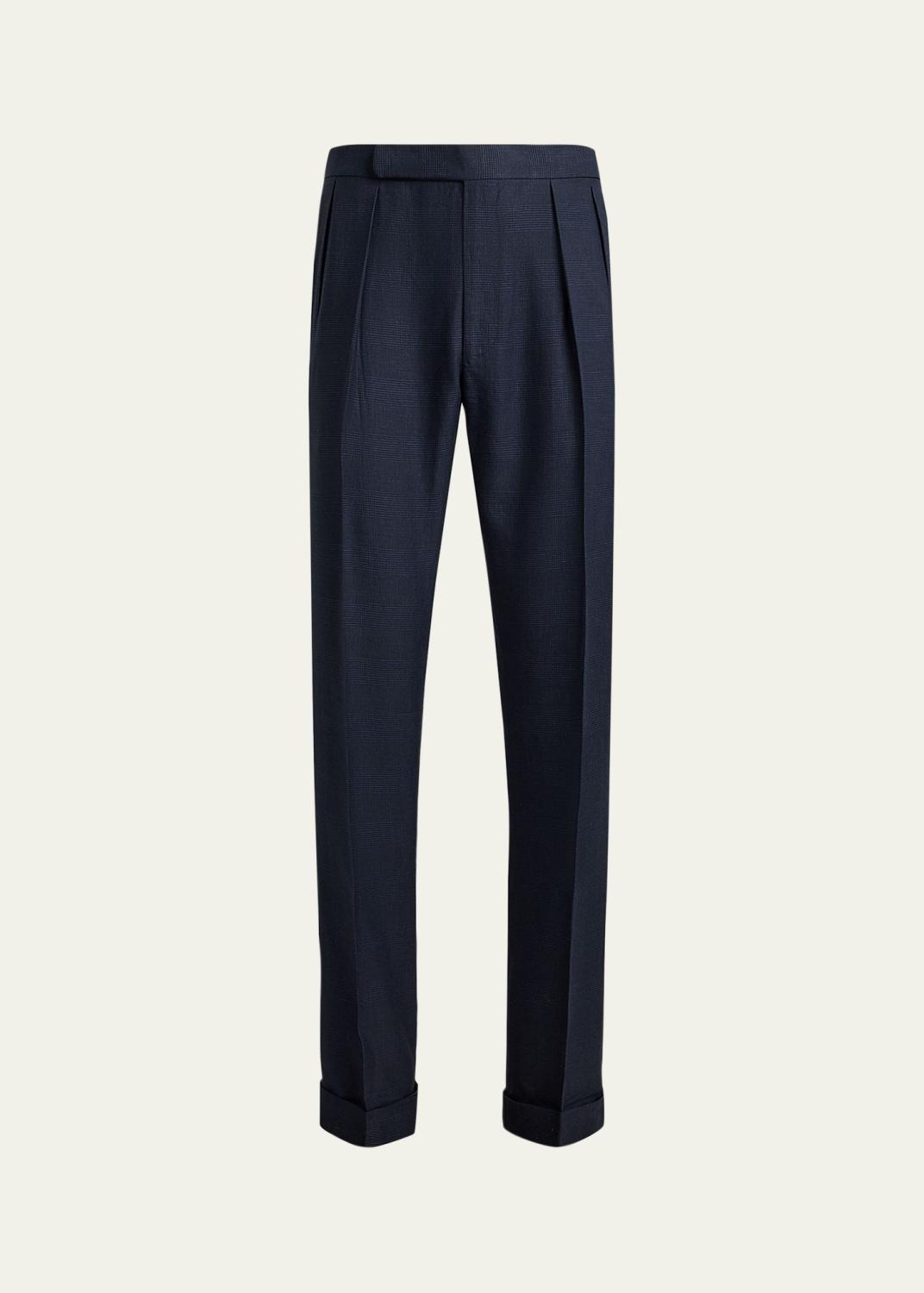 Ralph Lauren Purple Label Glenn Handmade Rope-Stripe Trouser