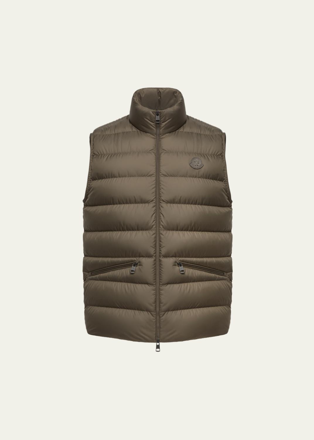 AURALEE Men's Nylon Ripstop Puffer Vest - Bergdorf Goodman