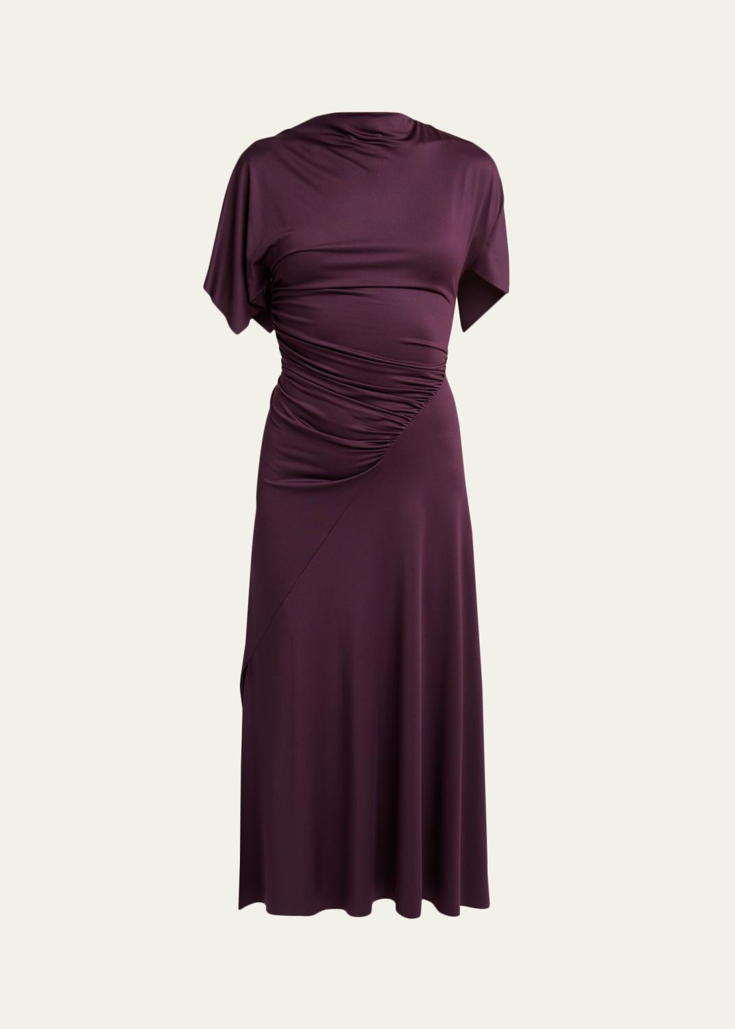 2015 autumn empire waist dress Chloe Empire-Waist Puff-Sleeve Ankle spandex blend poplin fabric product type: Skater Dress Maxi dress with Prince Harry reveals Meghan Colour:Black Satin