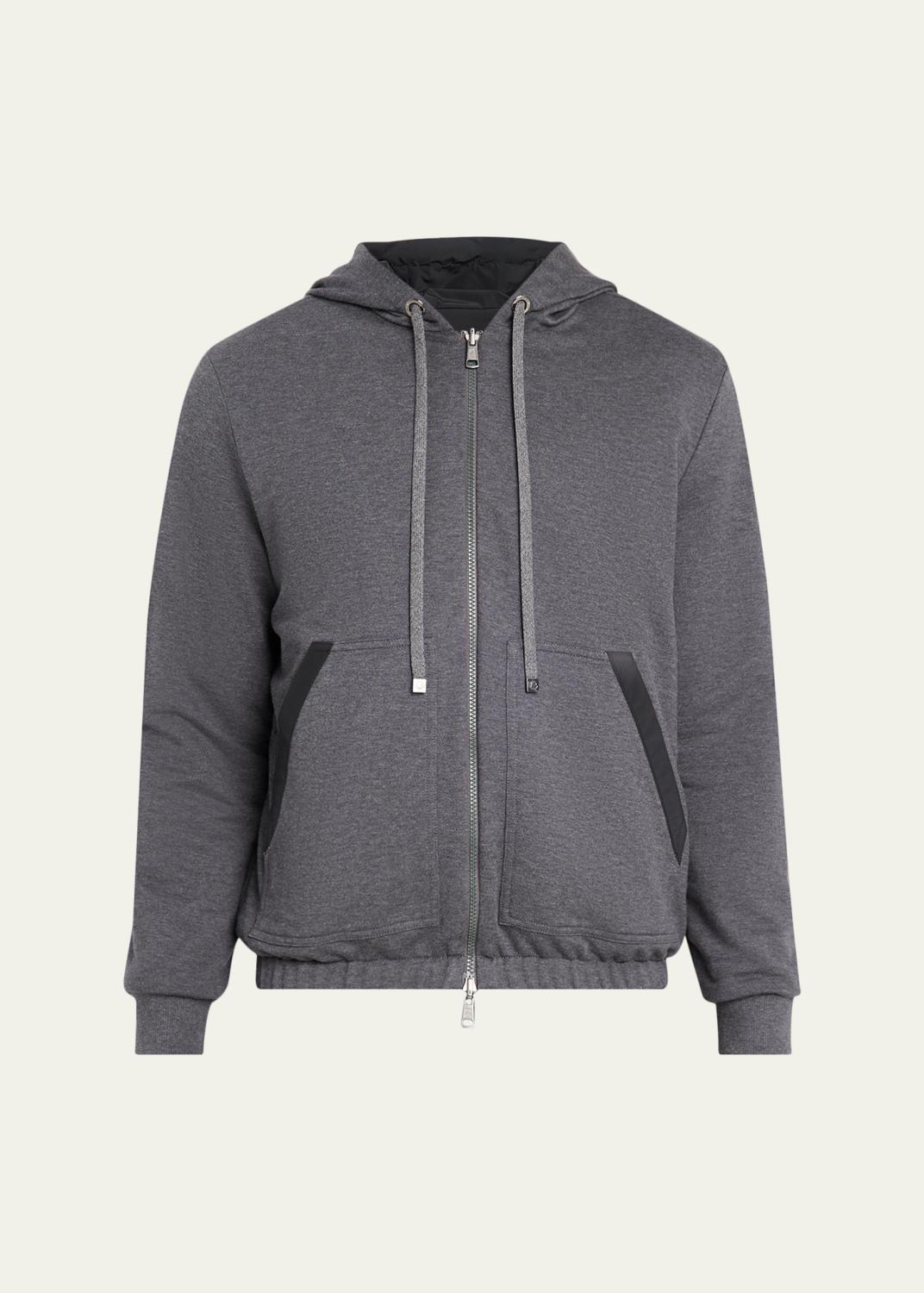 Casablanca Men's Halftone Logo Full-Zip Hoodie - Bergdorf Goodman