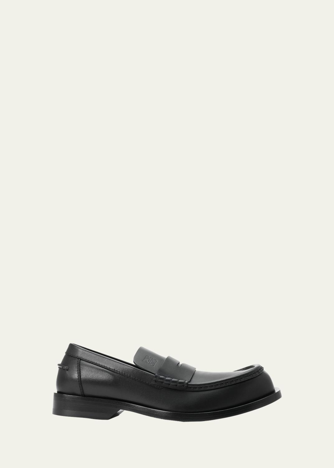 LOEWE x Paula's Ibiza Men's Flex Grained Leather Slip-On Loafers