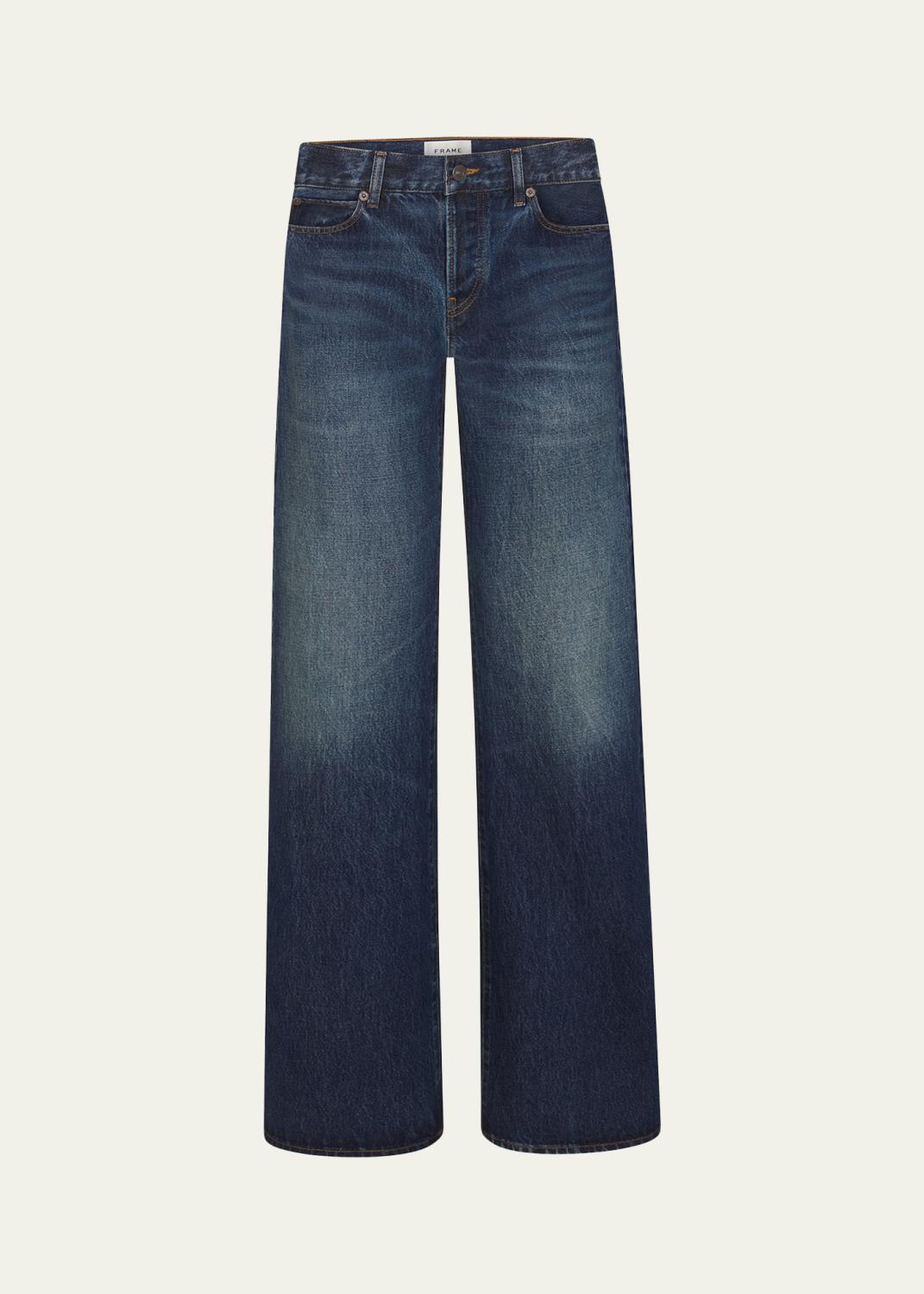 sacai Belted Denim Barrel-Leg Pants - Bergdorf Goodman