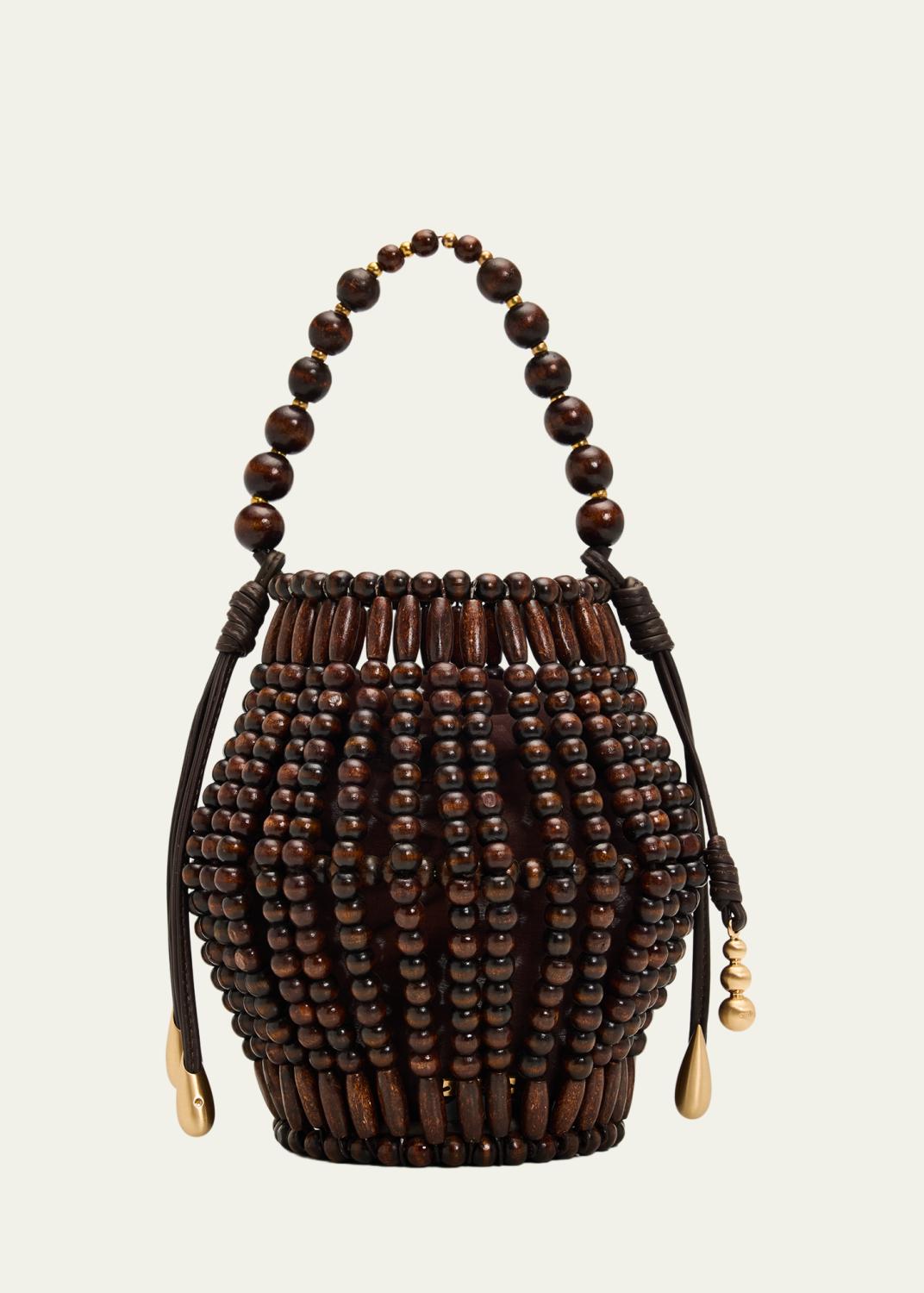 3.1 Phillip Lim Faux Fur Macrame Mini Sac Top-Handle Bag