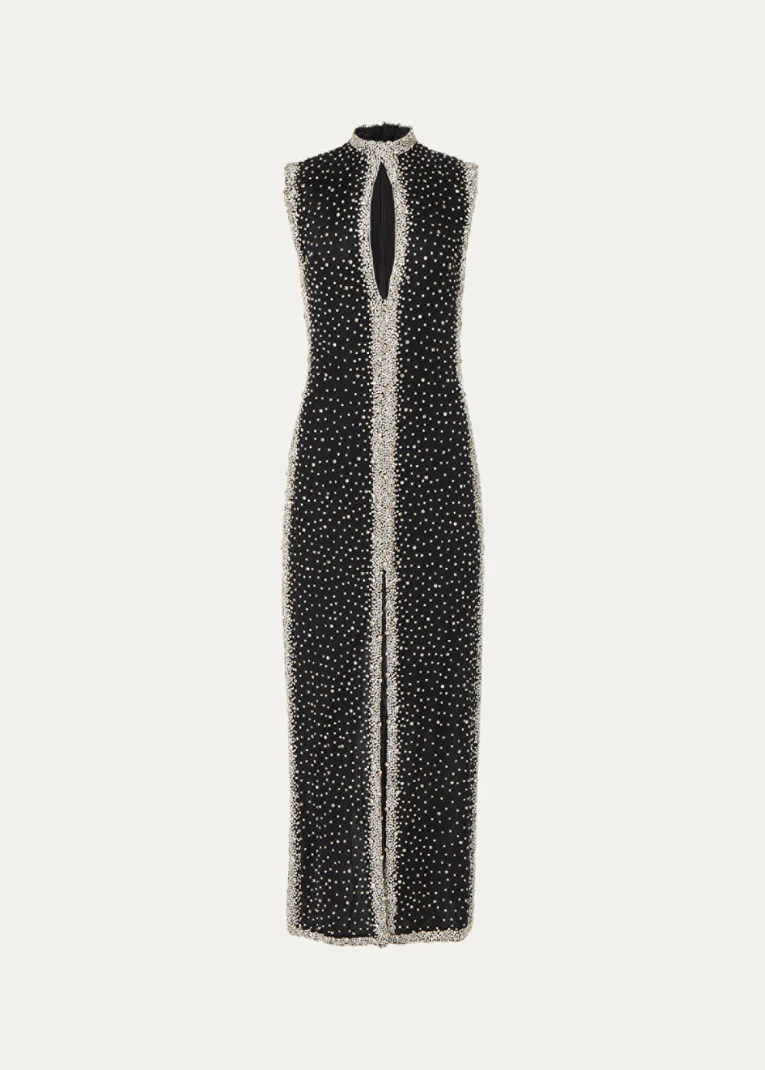 ALICE + OLIVIA Eve Embellished Sweetheart Midi Gown - Bergdorf Goodman