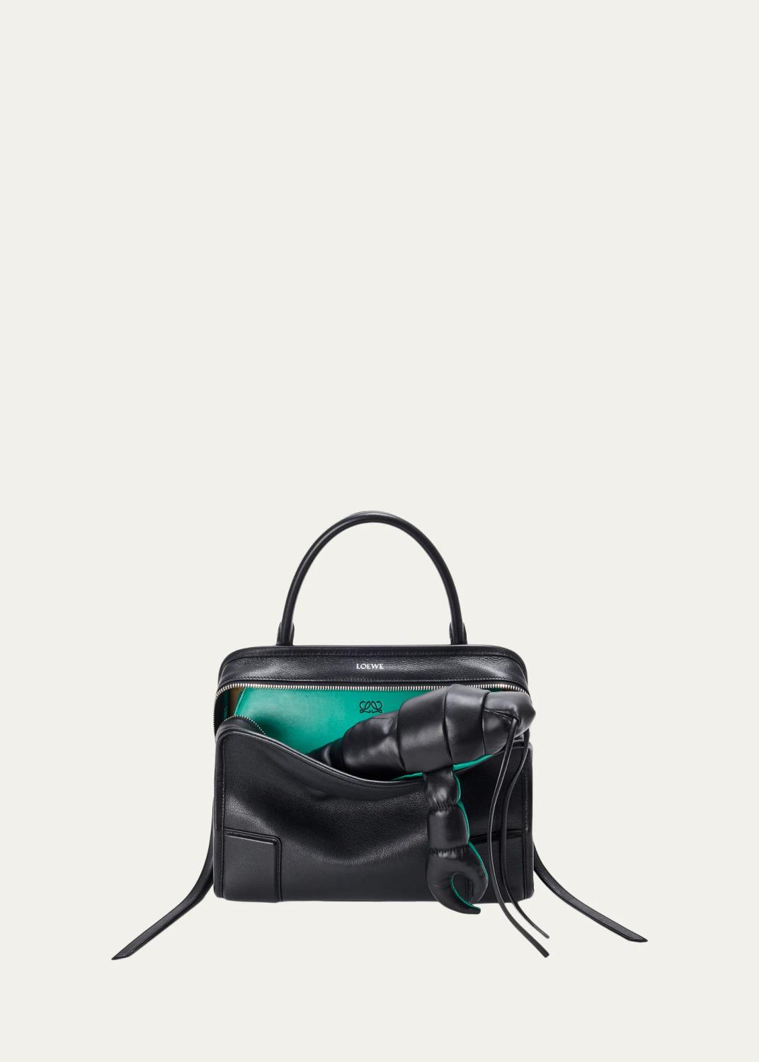 LOEWE x Paula's Ibiza Puzzle Daisy Top-Handle Bag in Leather