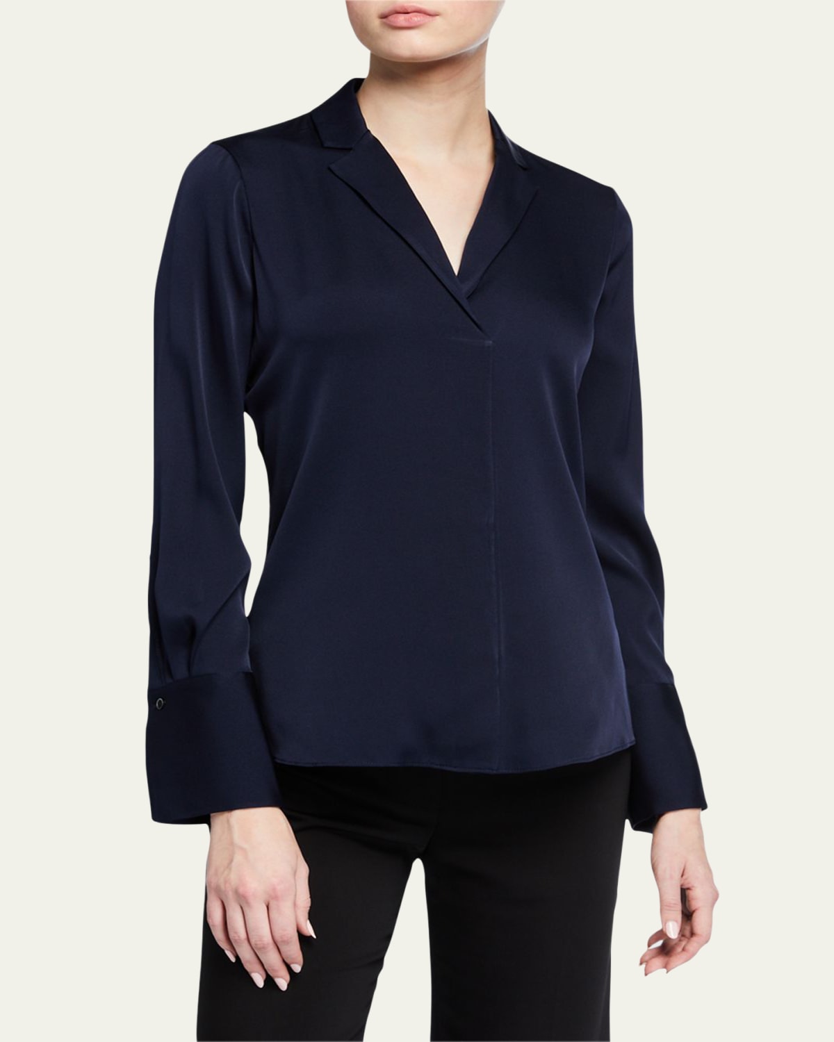 Fitted Silk Blouse | bergdorfgoodman.com