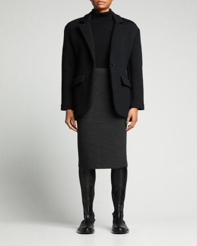 High Waist Wool Skirt | bergdorfgoodman.com