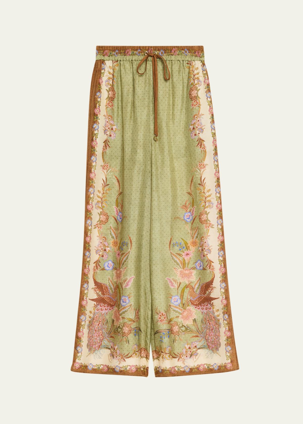 Indra Silk Drawstring Pants