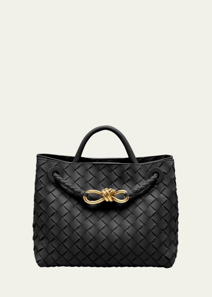 Andiamo Small Leather Top-Handle Bag