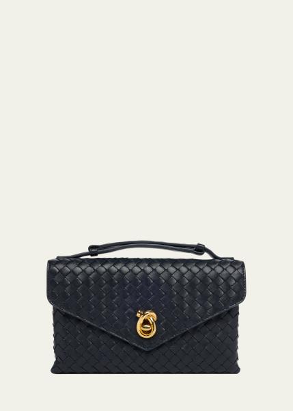 Knot Lock Leather Top-Handle Bag