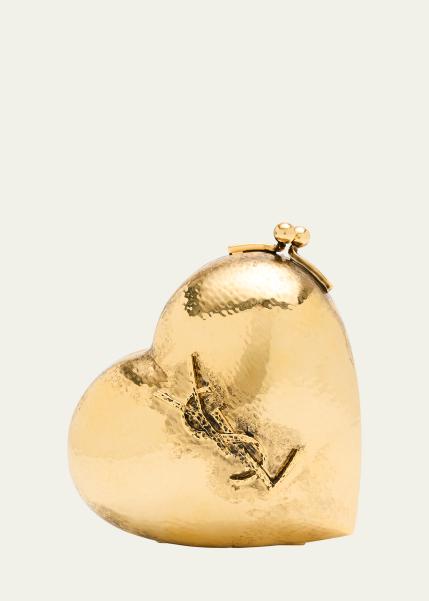 Mini YSL Minaudiere in Brass