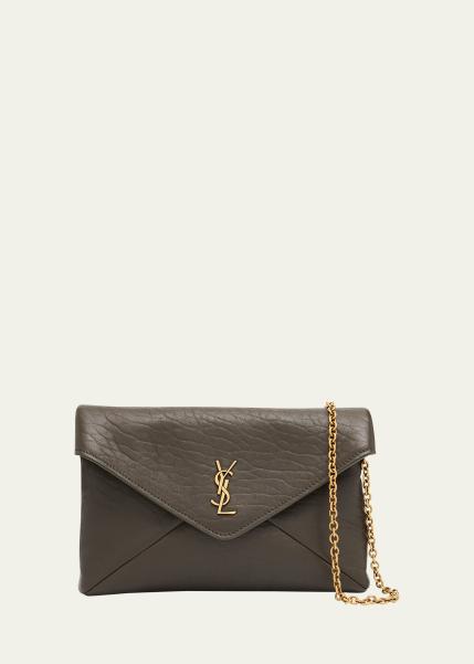 Cassandre Small Grain Leather Pouch Shoulder Bag