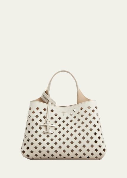Micro Timeless T Cutout Leather Shoulder Bag