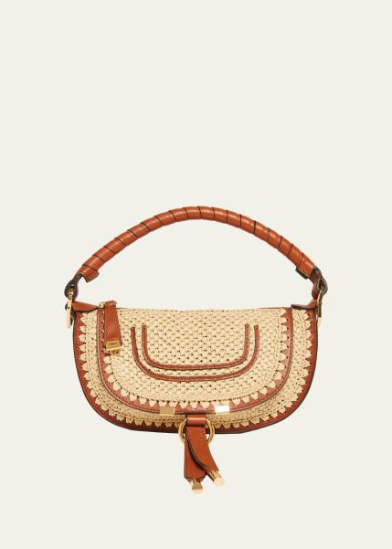 Marcie Top-Handle Bag in Viscose Raffia
