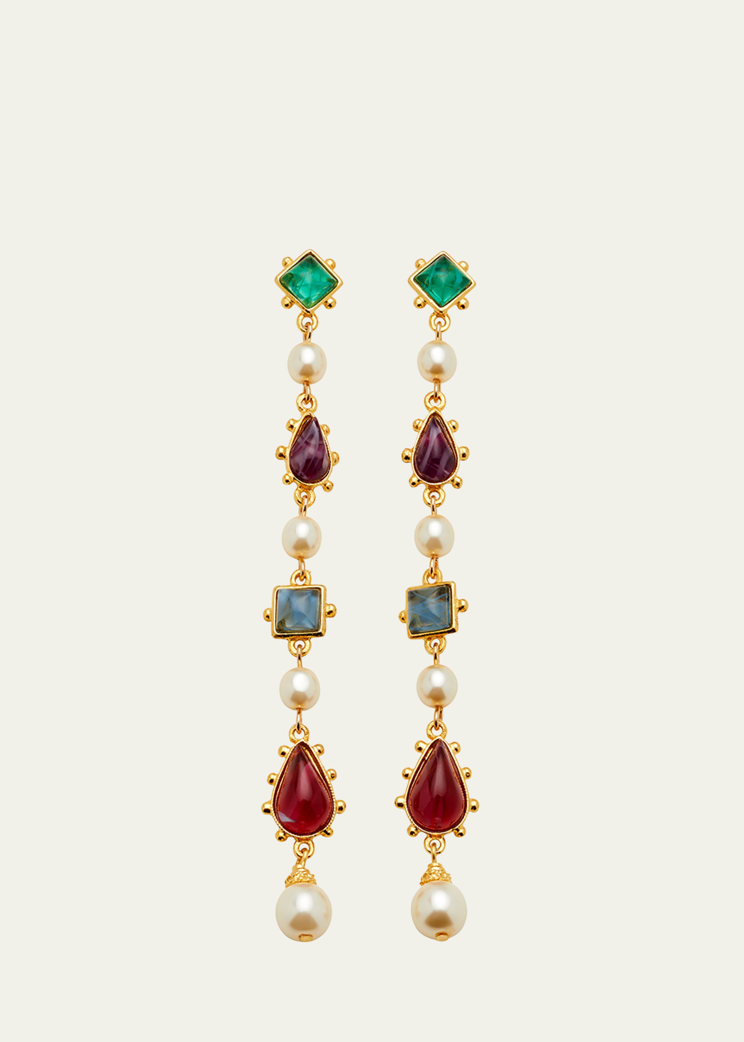 Byzantine Linear Earrings
